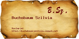 Buchsbaum Szilvia névjegykártya